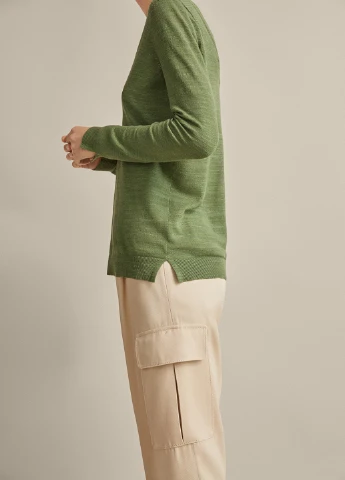 Зелений демісезонний пуловер пуловер Massimo Dutti