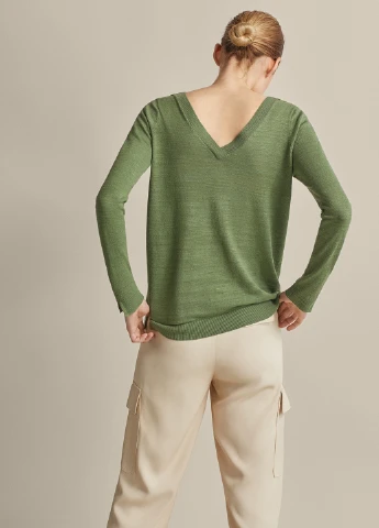 Зелений демісезонний пуловер пуловер Massimo Dutti