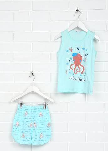 Мятная всесезон пижама (майка, шорты) майка + шорты Vitmo baby