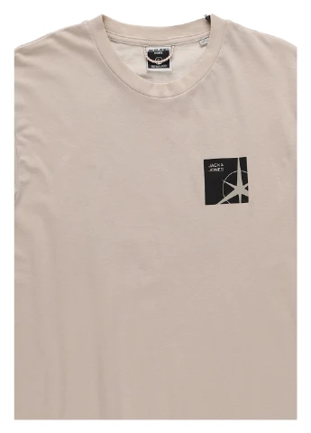 Бежева футболка Jack & Jones