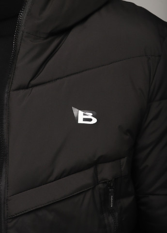 Черная зимняя куртка No Brand