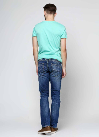 Джинсы Pepe Jeans завужені однотонні сині джинсові