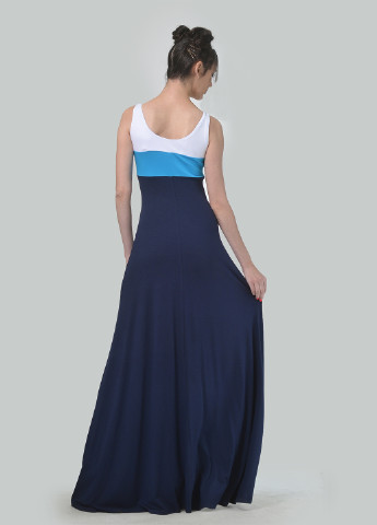 Темно-синее кэжуал платье в стиле ампир Agata Webers однотонное