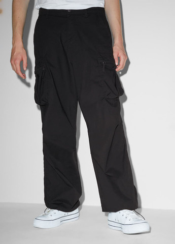 Черные кэжуал, спортивные демисезонные карго брюки C&A