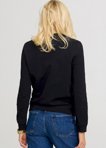 Чорний свитшот женский basic /no flis/ YAPPI (254658695)