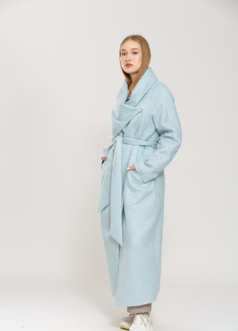 Голубое демисезонное Пальто Donna Bacconi