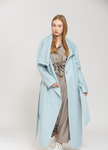 Голубое демисезонное Пальто Donna Bacconi