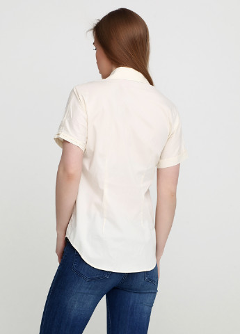 Молочная кэжуал рубашка однотонная Ralph Lauren