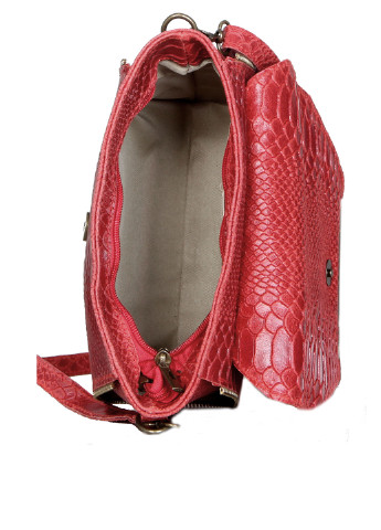 Сумка Diva's Bag крос боді однотонна червона кежуал
