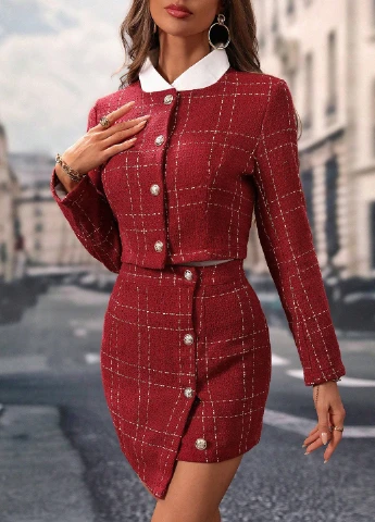 Костюм (жакет, спідниця) SHEIN (344453840)