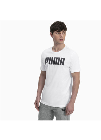 Белая демисезонная футболка Puma ESS Tee