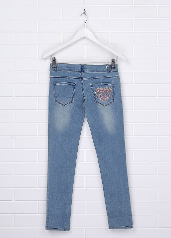Комбинированные демисезонные зауженные джинсы Guess