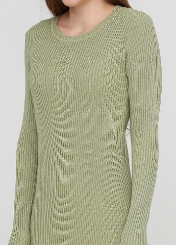 Зеленое кэжуал платье платье-свитер Moni&co