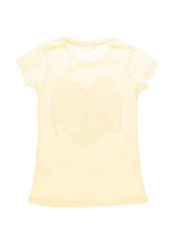 Желтая летняя футболка с коротким рукавом Watch Me