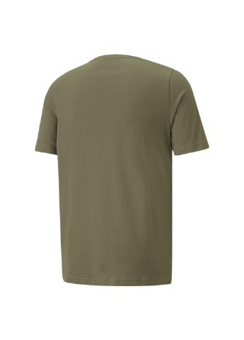 Зеленая футболка essentials+ 2 colour logo men's tee Puma