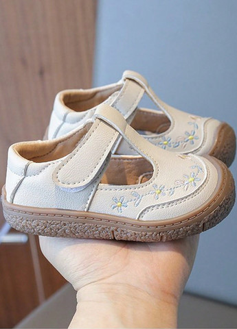 Молочные кэжуал сандалии SHEIN на липучке