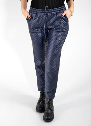 Темно-синие кэжуал демисезонные брюки Kamomile