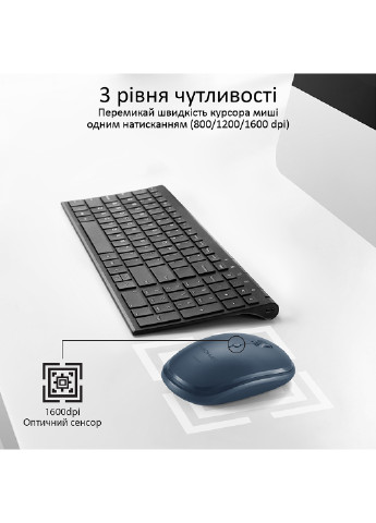 Мышь Hover Wireless Promate hover.darkblue (202842089)