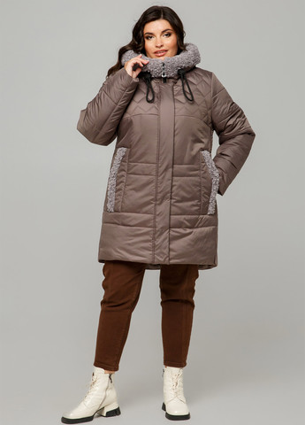 Сіро-коричнева зимня куртка A'll Posa