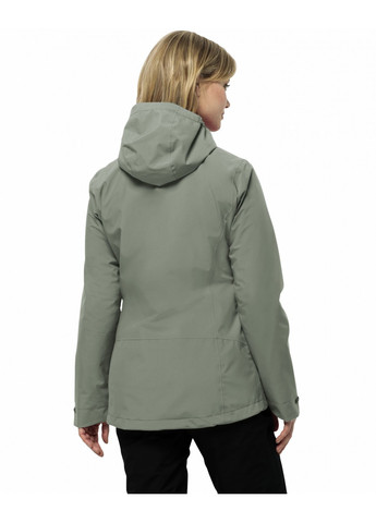Серо-зеленая демисезонная куртка Jack Wolfskin 1115621_4137