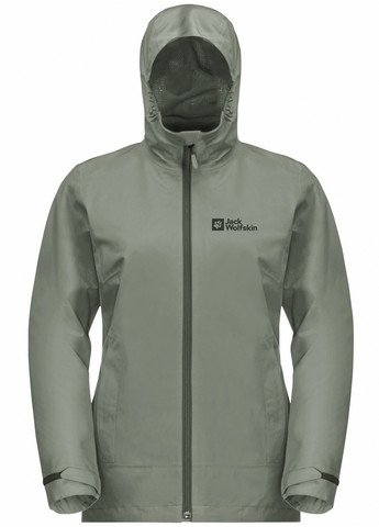 Серо-зеленая демисезонная куртка Jack Wolfskin 1115621_4137