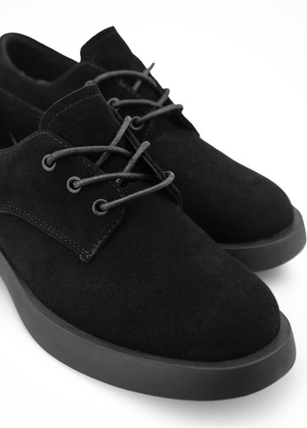 Respect Туфлі дербі чорний з натуральний велюр, україна — демісезон (306619538)