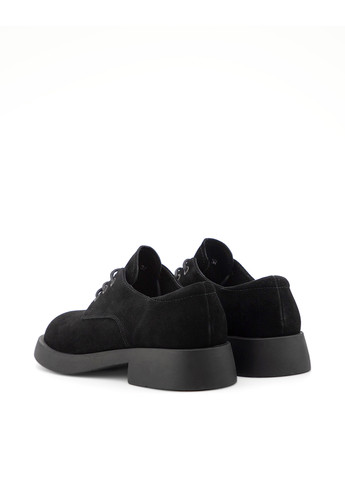 Respect Туфлі дербі чорний з натуральний велюр, україна — демісезон (306619538)