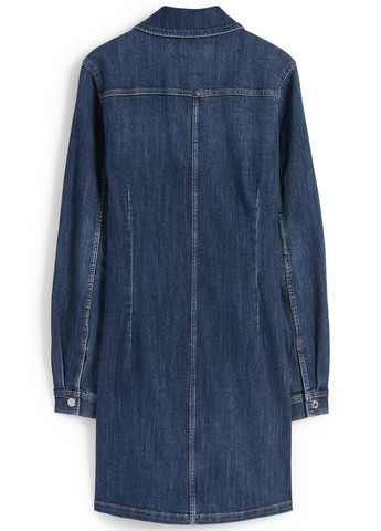 Темно-синя джинсова сукня сукня-сорочка C&A однотонна
