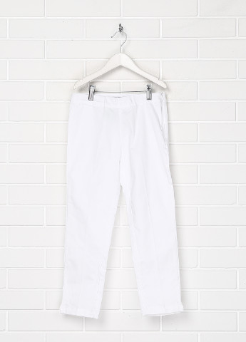Белые кэжуал демисезонные прямые брюки To Be Too