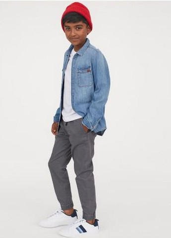 Серые кэжуал демисезонные джоггеры брюки H&M