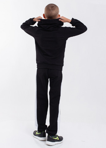 Чорний демісезонний костюм (толстовка, брюки) брючний Modna Anka