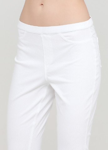 Белые кэжуал летние укороченные брюки Made in Italy