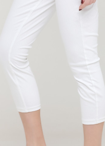 Белые кэжуал летние укороченные брюки Made in Italy