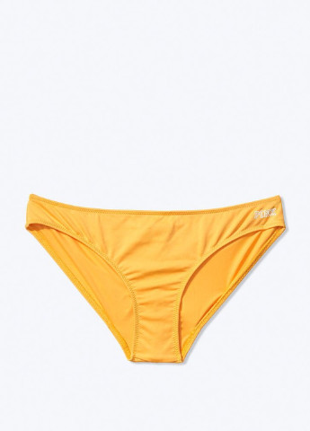Купальні трусики Victoria's Secret бікіні однотонні жовті пляжні поліестер