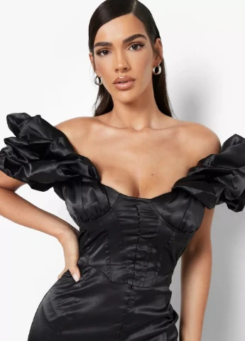 Чорна кежуал сукня Missguided однотонна