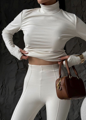 Молочные демисезонные леггинсы Fashion