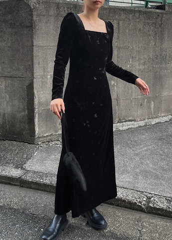 Чорна кежуал сукня SHEIN метелики