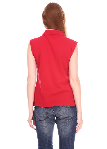 Красная женская футболка-поло Murphy & Nye однотонная
