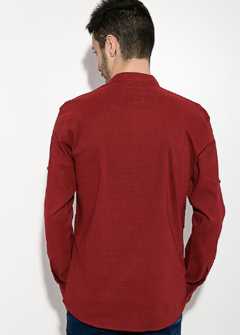 Бордовая кэжуал рубашка Time of Style с длинным рукавом
