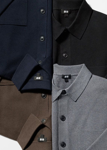 Коричневый демисезонный кардиган Uniqlo