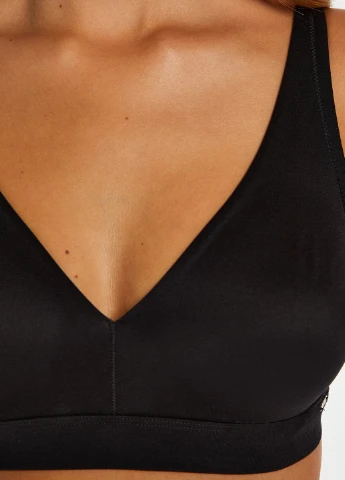 Чорний балконет бюстгальтер Hunkemoller без кісточок поліамід