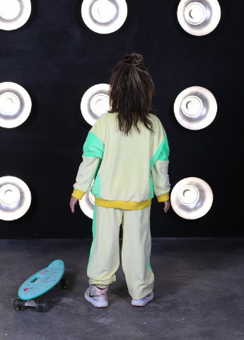 Жовтий демісезонний дитячі спортивні костюми ISSA PLUS