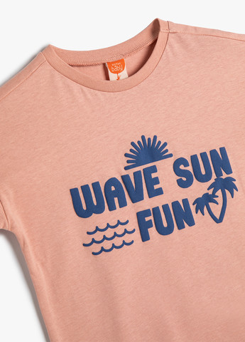 Світло-рожева літня футболка KOTON