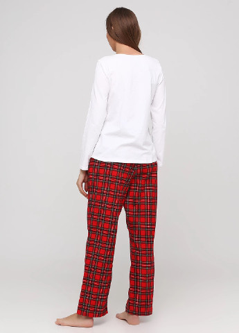 Красная всесезон пижама (лонгслив, брюки) лонгслив + брюки Signature Collection