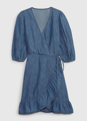 Синя джинсова сукня на запах Gap варенка