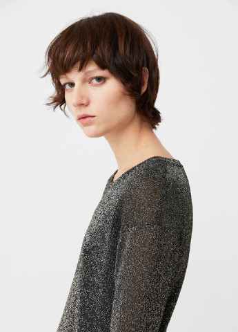 Сіра кежуал сукня Mango меланжева