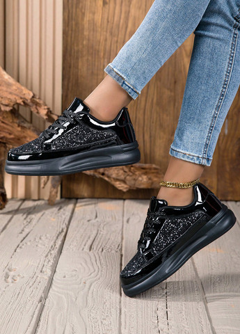 Кроссовки SHEIN чёрные демисезоны (342964972)