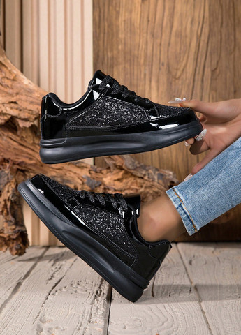 Кроссовки SHEIN чёрные демисезоны (342964972)