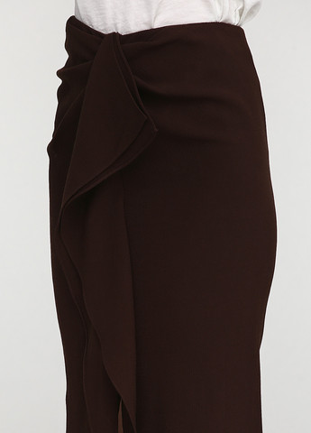Темно-коричневая кэжуал однотонная юбка Ralph Lauren карандаш