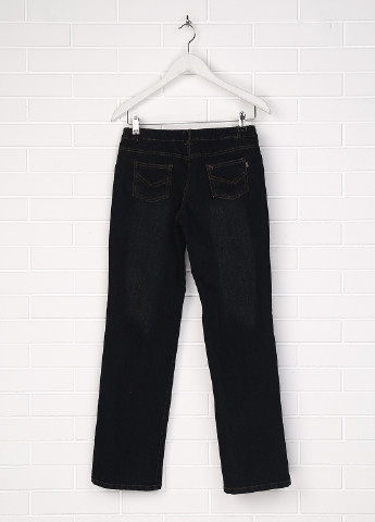 Темно-синие демисезонные прямые джинсы BTS